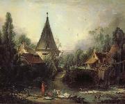 Francois Boucher Landscape near Beauvais oil painting on canvas
